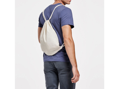 Рюкзак-мешок MIRLO хлопковый, бежевый