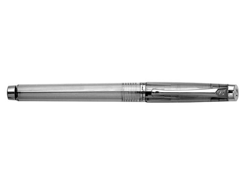 Ручка перьевая Pierre Cardin I-SHARE. Цвет - серый прозрачный.Упаковка Е-2.