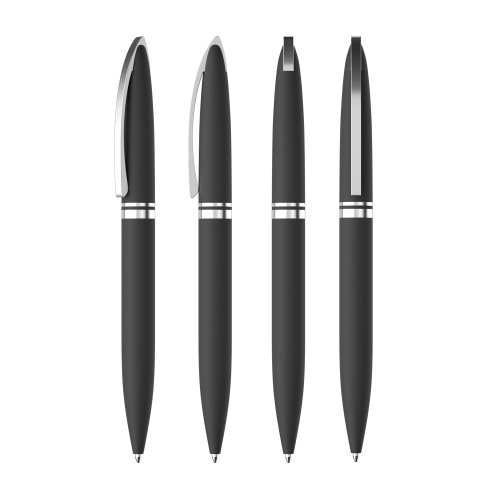 Ручка шариковая "Rocket", покрытие soft touch, черный