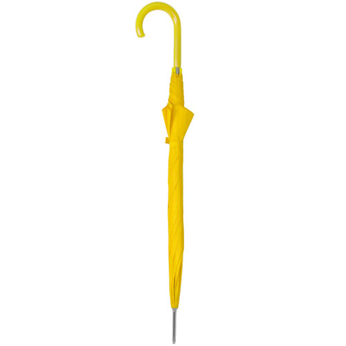 Зонт-трость с пластиковой ручкой, механический; желтый; D=103 см; 100% полиэстер 190 T (желтый)
