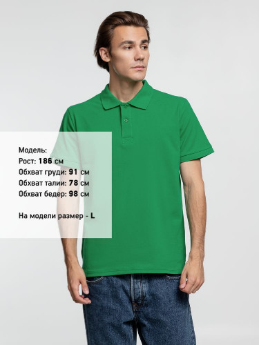 Рубашка поло мужская Virma Premium, зеленая