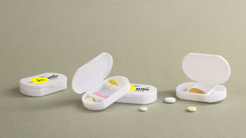 Таблетница "Pill house" с антибактериальной защитой, белый