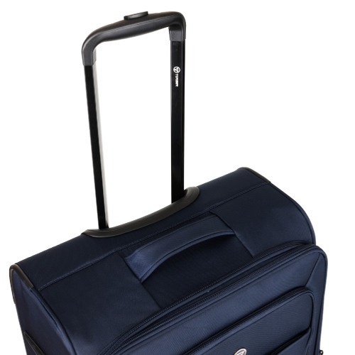 Набор из 3 чемоданов TORBER Brosno, синий, нейлон 600D