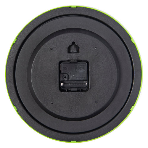 Часы настенные "ПРОМО" разборные ; зеленый яркий,  D28,5 см; пластик (светло-зеленый)