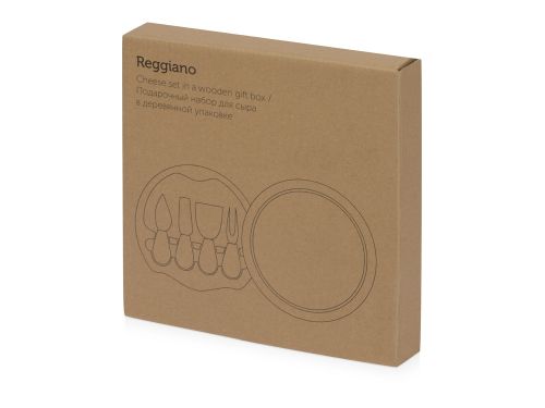 Подарочный набор для сыра в деревянной упаковке Reggiano (P)