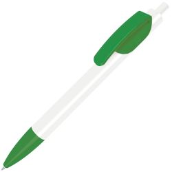 Ручка шариковая TRIS (белый, ярко-зеленый)
