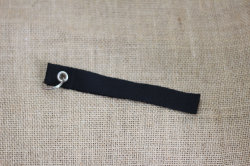 Брелок для ключей автомобиля тканевый REMOOVKA черный, ремувка на сумку, рюкзак; подарок, сувенир
