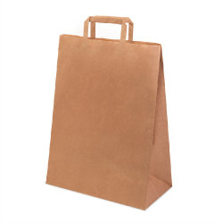 Пакет бумажный QUADRATA XL, крафт, плотность 80 г/м2, 43x32x17 cм (коричневый)
