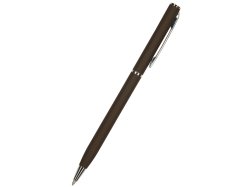 Ручка "Palermo" автоматическая, металлический корпус (коричневый/серебристый)