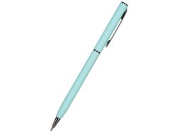 Ручка "Palermo" автоматическая, металлический корпус (нежно- голубой/серебристый)