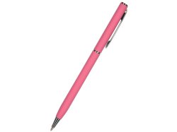 Ручка "Palermo" автоматическая, металлический корпус (коралловый/серебристый)