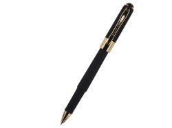 Ручка пластиковая шариковая «Monaco» (черный/золотистый)