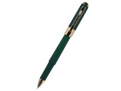 Ручка пластиковая шариковая «Monaco» (зеленый/золотистый)