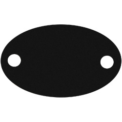 Шильдик металлический Alfa Oval, черный