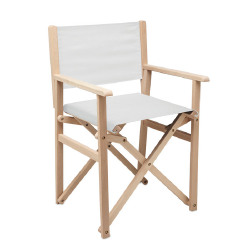Складной пляжный стул (белый)