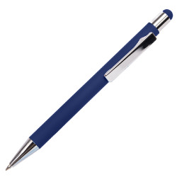 Ручка шариковая FACTOR TOUCH со стилусом (синий, серебристый)