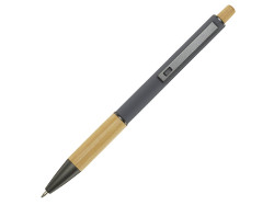Darius шариковая ручка из переработанного алюминия, черные чернила - Серый