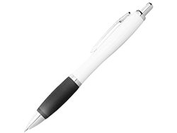 Ручка шариковая Nash, белый/черный, черные чернила