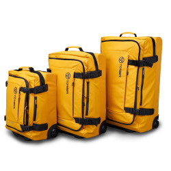 Набор из 3-х сумок на колесах TORBER Mobi, желтый, полиэстер 900D с PU покрытием