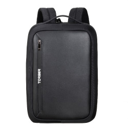 Рюкзак TORBER VOYAGE с отделением для ноутбука 15,6'', черный, нейлон/микрофибра, 30x12x42 см, 14л