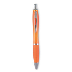 Шариковая ручка синие чернила (прозрачно-оранжевый)