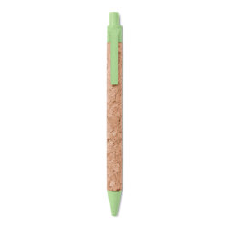 Ручка шариковая пробковая (зеленый-зеленый)
