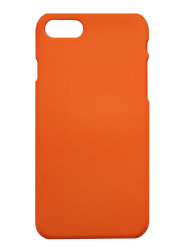 Чехол для iPhone 7 / 8 / SE 2020 пластиковый прорезиненный, оранжевый