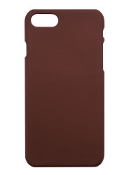 Чехол для iPhone 7 / 8 / SE 2020 пластиковый прорезиненный, коричневый