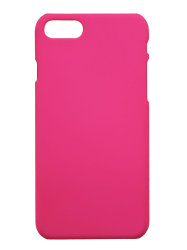 Чехол для iPhone 7 / 8 / SE 2020 пластиковый прорезиненный, фуксия