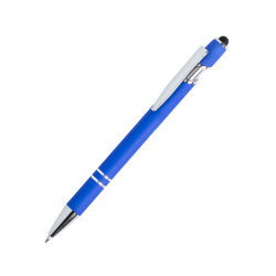 Ручка шариковая со стилусом LEKOR, металл (синий)