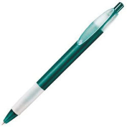 Ручка шариковая с грипом X-1 FROST GRIP (зеленый, белый)